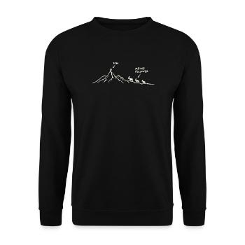 Meine Follower - Unisex Pullover - Schwarz - Vorne - Alina (178cm) & Michal (187cm)
