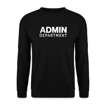 Typografie der Verwaltungsabteilung - Unisex Pullover - Schwarz - Vorne - Alina (178cm) & Michal (187cm)