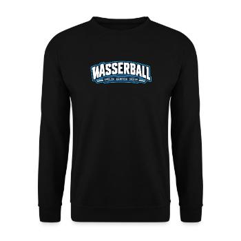 Wasserball Kraft-Logo - Unisex Pullover - Schwarz - Vorne - Alina (178cm) & Michal (187cm)