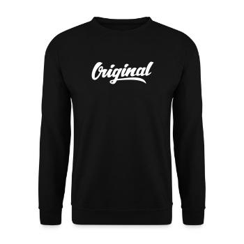 Original - Unisex Sweatshirt - black - Front - Alina (178cm) & Michal (187cm)