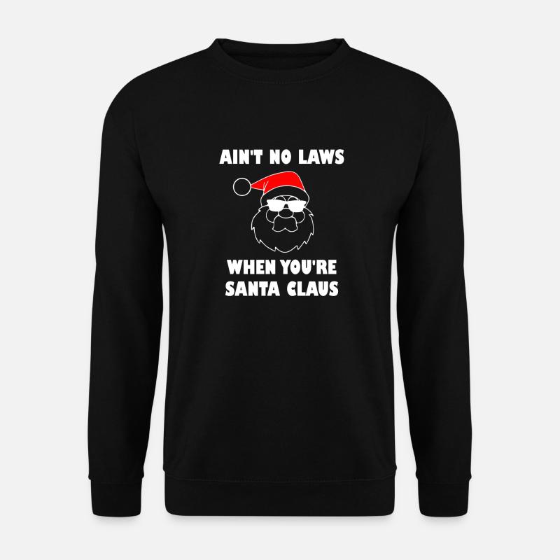Santa Santa Claus Christmas Ugly Christmas - Unisex Sweatshirt - black