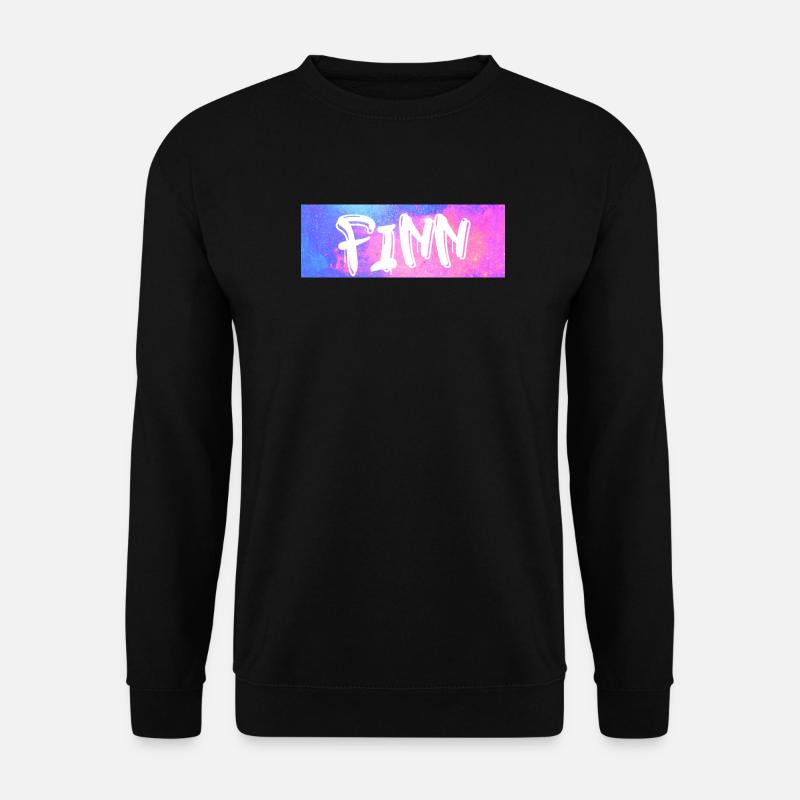 Finn: Neon Graffiti Galaxy - Unisex Sweatshirt - black