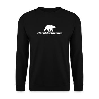 Härzbluetberner, Stadt Bern Schweiz Berner - Unisex Pullover - Schwarz - Vorne - Alina (178cm) & Michal (187cm)