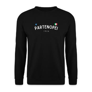 Partenopei Napoli 1926 Vintage-Logo - Unisex Pullover - Schwarz - Vorne - Alina (178cm) & Michal (187cm)