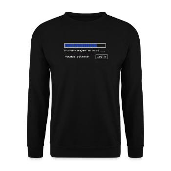 Blagues en cours - Sweat-shirt Unisexe - noir - Devant - Alina (178cm) & Michal (187cm)