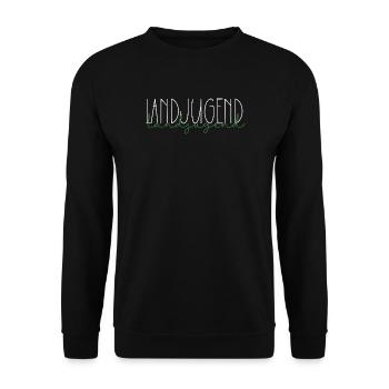 Landjugend Österreich Schweiz Geschenk Land Jugend - Unisex Pullover - Schwarz - Vorne - Alina (178cm) & Michal (187cm)