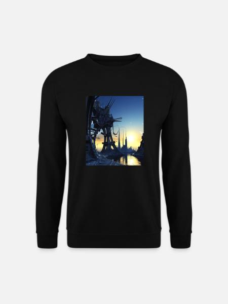 Science Fiction City Future - Unisex Sweatshirt - black