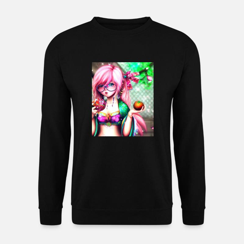 Japan Anime Zeichnung - Unisex Pullover - Schwarz