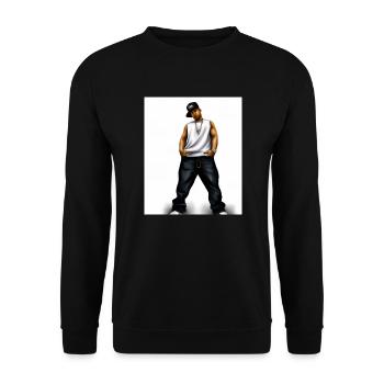 Hip Hopper Rapper - Unisex Pullover - Schwarz - Vorne - Alina (178cm) & Michal (187cm)