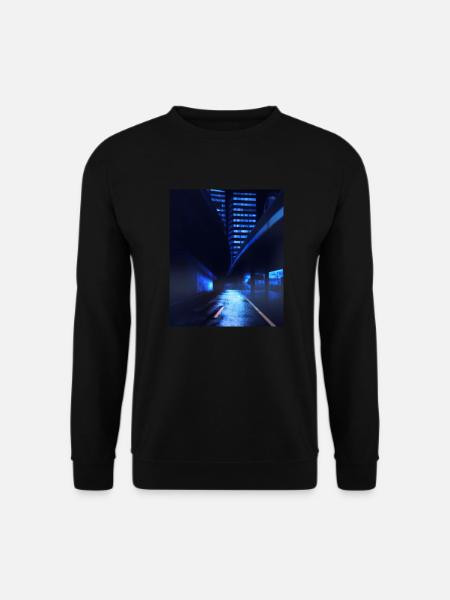 Abstract Cyber City SciFi - Unisex Sweatshirt - black