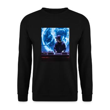 DJ Festival - Unisex Pullover - Schwarz - Vorne - Alina (178cm) & Michal (187cm)