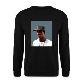 Hip Hopper Rapper - Unisex Sweatshirt - black - Front - Alina (178cm) & Michal (187cm)