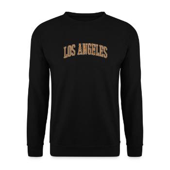Los Angeles Vintage Arch - Unisex Sweatshirt - black - Front - Alina (178cm) & Michal (187cm)