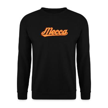 Lettrage rétro de La Mecque - Sweat-shirt Unisexe - noir - Devant - Alina (178cm) & Michal (187cm)