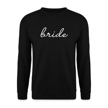 Braut Passende Verlobung Braut Dusche Hochzeit - Unisex Pullover - Schwarz - Vorne - Alina (178cm) & Michal (187cm)