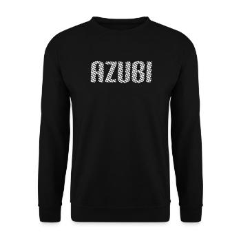 Azubi Tshirt 6 23 weiss - Unisex Pullover - Schwarz - Vorne - Alina (178cm) & Michal (187cm)