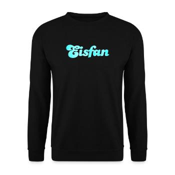 Eisfan cool Statement Eiscreme Eis Eiskrem Fan - Unisex Pullover - Schwarz - Vorne - Alina (178cm) & Michal (187cm)