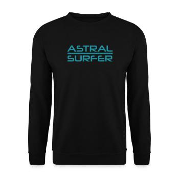 Conception d’Astral Surfer - Sweat-shirt Unisexe - noir - Devant - Alina (178cm) & Michal (187cm)