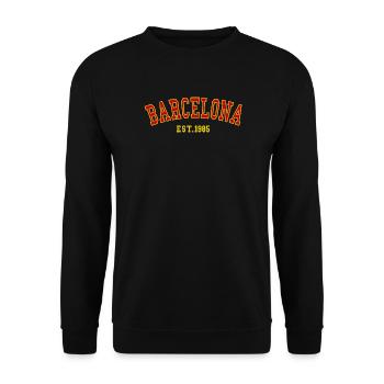 Barcelona_Est_1985 - Sweat-shirt Unisexe - noir - Devant - Alina (178cm) & Michal (187cm)