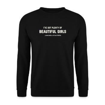 Beautiful Girls stockées sous forme de JPG et PNG - Sweat-shirt Unisexe - noir - Devant - Alina (178cm) & Michal (187cm)