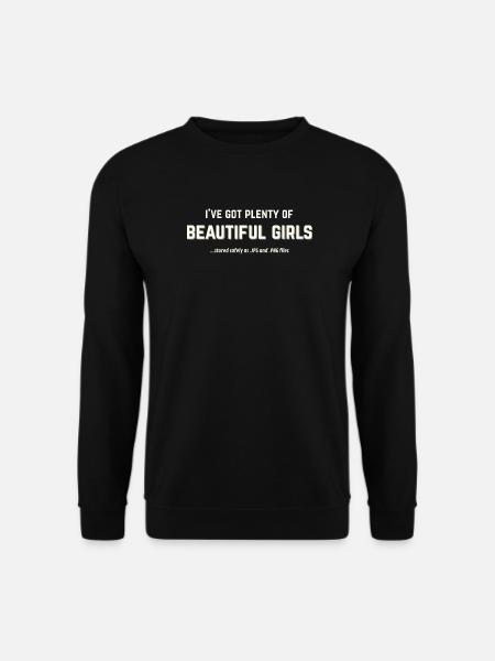 Beautiful Girls Stored as JPG and PNG - Unisex Sweatshirt - black