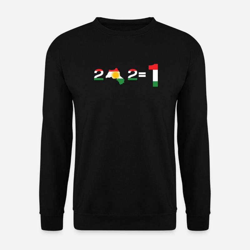 Kurdistan 2+2= 1  - Unisex Pullover - Schwarz