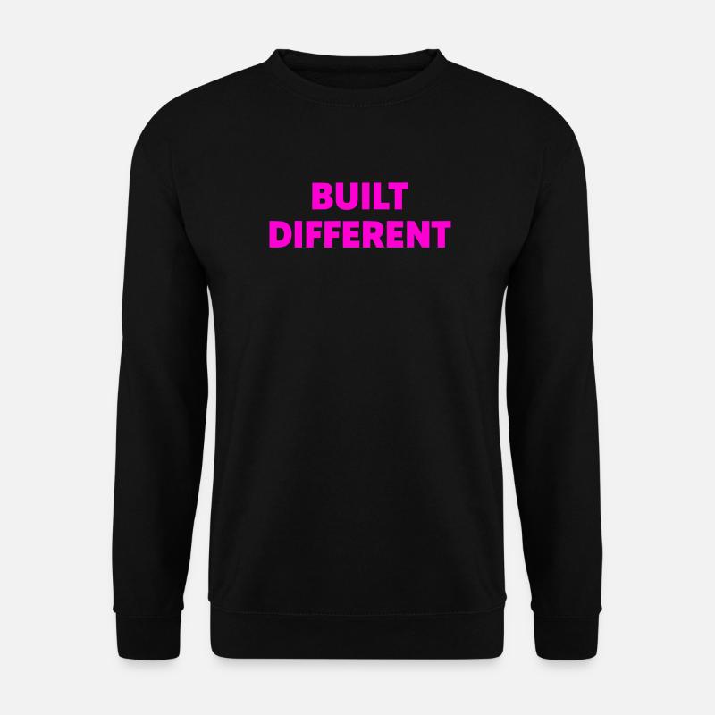 Differently built typography - Unisex Sweatshirt - black