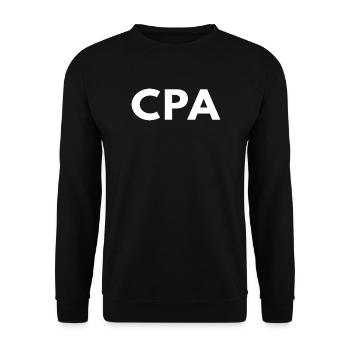 Expert-comptable agréé en finance - Sweat-shirt Unisexe - noir - Devant - Alina (178cm) & Michal (187cm)