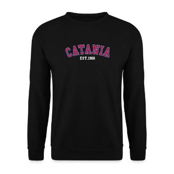 Catania Est. 1966 - Unisex Sweatshirt - black - Front - Alina (178cm) & Michal (187cm)