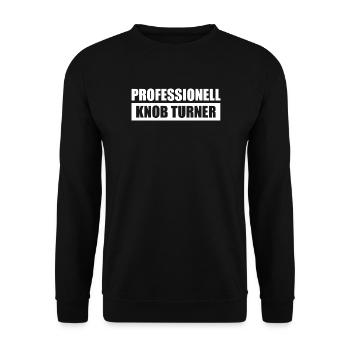 Knob Turner Sound Engineer Sound Engineer - Unisex Sweatshirt - black - Front - Alina (178cm) & Michal (187cm)