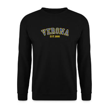 Verona Est. 2006 - Unisex Sweatshirt - black - Front - Alina (178cm) & Michal (187cm)
