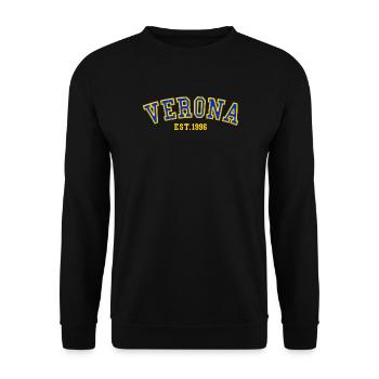 Verona Est. 1996 - Unisex Sweatshirt - black - Front - Alina (178cm) & Michal (187cm)