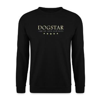 Dogstar, les chiens ont de bonnes âmes - Sweat-shirt Unisexe - noir - Devant - Alina (178cm) & Michal (187cm)