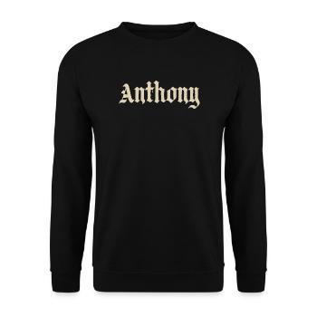 Anthony - Unisex Pullover - Schwarz - Vorne - Alina (178cm) & Michal (187cm)
