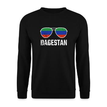 Dagestan Dagestani Dagestaner Flagge Sonnenbrille - Unisex Pullover - Schwarz - Vorne - Alina (178cm) & Michal (187cm)