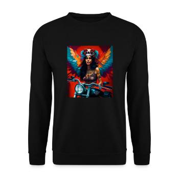 Femme mexicaine - Sweat-shirt Unisexe - noir - Devant - Alina (178cm) & Michal (187cm)