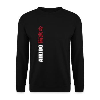 Aikido - Unisex Pullover - Schwarz - Vorne - Alina (178cm) & Michal (187cm)