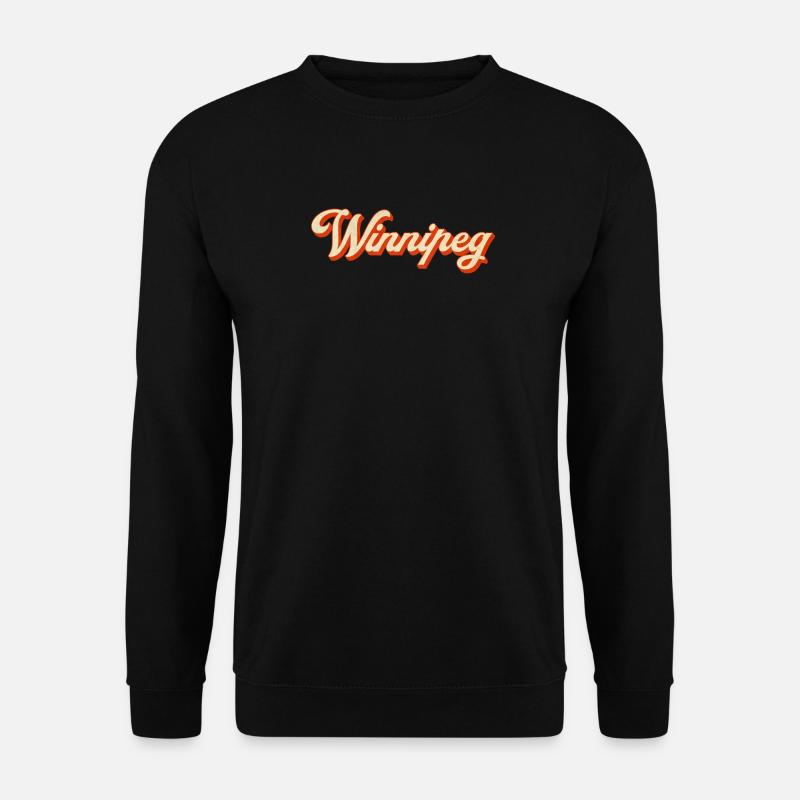 Winnipeg Retro Lettering - Unisex Sweatshirt - black