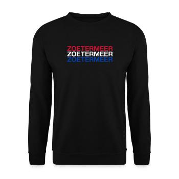 ZOETERMEER Pays-Bas Drapeau des Pays-Bas - Sweat-shirt Unisexe - noir - Devant - Alina (178cm) & Michal (187cm)