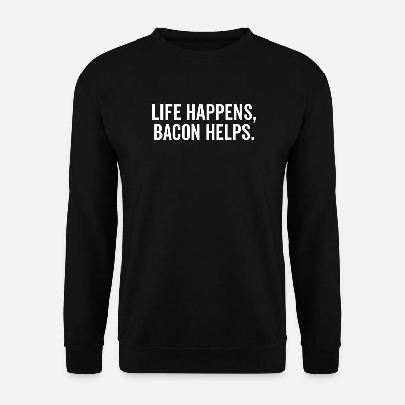 Life Happens Speck hilft - Unisex Pullover - Schwarz