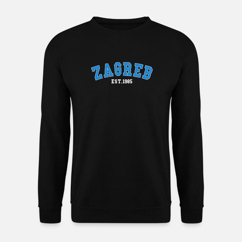 Zagreb Est.1985 - Unisex Pullover - Schwarz