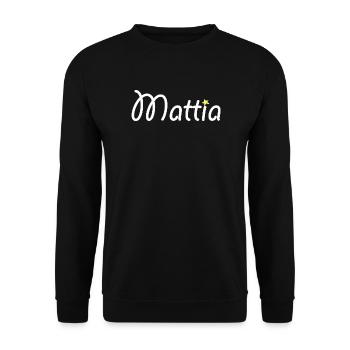 Mattia - Unisex Pullover - Schwarz - Vorne - Alina (178cm) & Michal (187cm)