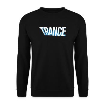 trance music logo design. - Unisex Sweatshirt - black - Front - Alina (178cm) & Michal (187cm)