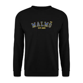 Malmö Est. 2005 - Unisex Sweatshirt - black - Front - Alina (178cm) & Michal (187cm)
