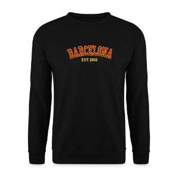 Barcelona Est. 2006 - Unisex Sweatshirt - black - Front - Alina (178cm) & Michal (187cm)