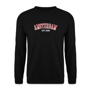 Amsterdam Est. 2006 - Sweat-shirt Unisexe - noir - Devant - Alina (178cm) & Michal (187cm)
