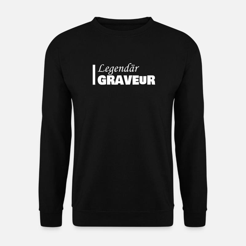 Gift for Engraver - Unisex Sweatshirt - black