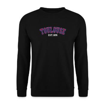 Toulouse Est. 1976 - Unisex Sweatshirt - black - Front - Alina (178cm) & Michal (187cm)