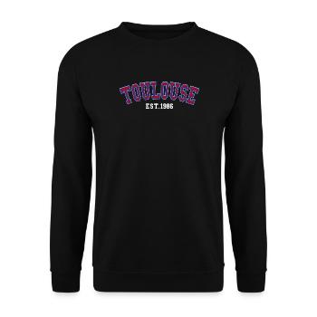 Toulouse fondée en 1986 - Sweat-shirt Unisexe - noir - Devant - Alina (178cm) & Michal (187cm)