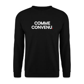 Comme convenu - Sweat-shirt Unisexe - noir - Devant - Alina (178cm) & Michal (187cm)